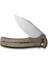 Cogent Flipper & Button Lock Knife Green Micarta Handle Çakı 4