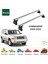 Jeep Commander Xk 2006-2010 Tavan Taşıyıcı Ara Barlar – Vidalı Montaj, Toros Fix Pro, Gri 2