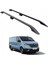 Renault Trafic X82 Kısa Şase (2014-2025) Araç Üstü Alüminyum Tavan Yan Rayları Plus Serisi - Siyah 1
