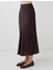 Kahverengi Normal Bel Dar Kesim Uzun Saten Etek 4