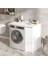 Wide Çamaşır Makinesi Dolabı Çekmeceli Beyaz Wıd1-W 1