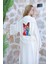 Müslin Kimono El Yapımı Nakış Işlemeli %100 Pamuklu Kedi Desenli Bornoz Kaftan Sabahlık 1