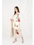 Müslin Kimono %100 Pamuklu Mantar Baskılı Desenli Bornoz Kaftan Sabahlık 3