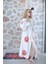 Müslin Kimono %100 Pamuklu Güneş ve Ay Baskılı Desenli Bornoz Kaftan Sabahlık 5