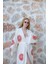 Müslin Kimono %100 Pamuklu Güneş ve Ay Baskılı Desenli Bornoz Kaftan Sabahlık 6