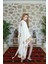 Müslin Kimono %100 Pamuklu Bohem Sembol Baskılı Desenli Bornoz Kaftan Sabahlık 5