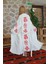 Müslin Kimono %100 Pamuklu Bohem Sembol Baskılı Desenli Bornoz Kaftan Sabahlık 3