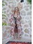 Müslin Kimono %100 Pamuklu Mandala Desenli Jakarlı Bornoz Kaftan Sabahlık 7