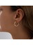 14K Altın Halka Küpe 2 mm 2.0 cm 2