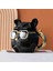 Yaratıcı Geometrik Porselen 3D Köpek Fincan Kupa Bardak Mug Kulplu Gözlüklü Havalı Dekoratif Hediyelik Eşya Özel Seri 2