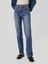 Kadın Koyu Mavi 90's Straight Jean Pantolon 7