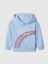 Kız Bebek Mavi Gap Logo Fleece Sweatshirt 1