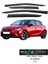 Opel Corsa F 2020 ve Sonrası Cam Rüzgarlığı Takım 4'lü Takım Rüzgar Kesici, Yağmur Önleyici 1