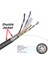 80 Metre Dış Ortam Cat6 Internet Kablosu Bakır Tel 23AWG High Speed 2 Katlı Dış Mekan 3