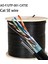60 Metre Dış Mekan Cat6 23AWG Bakır Tel Internet Kablosu High Speed 2 Kat Dış Ortam 3
