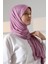 Hazır Pratik Geçmeli Likralı Penye Tesettür Şal - Gül Kurusu 3