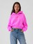 Kadın Pembe Gap Logo VintageSoft Crop Fleece Sweatshirt 1