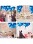Metalize Parlak Mavi Kalp Şekilli Uçan Balon Folyo 18 Inç 45 cm 25 Adet 2