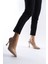 Harper Premium Kadın Nude Kroko Rugan Stiletto 2