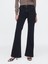 Kadın Siyah High Rise '70S Flare Jean Pantolon 8