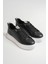Liza Premium Kadın Şık Günlük Siyah Sneaker 5