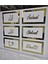 Sabret Şükret Dua Et Allah Muhammed Vav 6'lı Set Mdf Üzeri Gümüş Pleksi Her Biri 20X13 cm 3