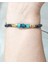 Mavi Varisit ve Hematit Doğaltaşlı Desenli Siyah Miyuki Round Boncuklu Unisex Bileklik 5