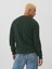 Erkek Yeşil %100 Pamuk Crew Kazak 3