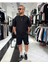 Waffle Kumaş Oversize Erkek T-Shirt & Şort Ikili Takım 7