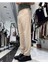 Erkek Baggy Fit Pile Detaylı Kumaş Pantolon 8