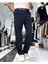 Erkek Baggy Fit Pile Detaylı Kumaş Pantolon 2