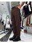 Erkek Baggy Fit Pile Detaylı Kumaş Pantolon 6