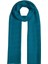 Dört Mevsim Kazayağı Desenli Monogram Şal 04390-PETROL Mavisi 3