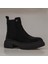 Siyah Taş Detaylı Süet Kadın Chelsea Bot 3