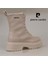Krem Kauçuk Taban Kadın Postal Bot 5