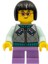 Minifigür Child Girl Flat Silver Jacket HOL262 1