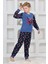 Yeni Sezon Sonbahar/kış Erkek Çocuk Skate 8 Desenli Polar Pijama Takımı 4536 3