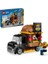 City Hamburger Kamyonu 60404-5 Yaş ve Üstü Kız ve Erkek Çocuklar Satıcı Mini Figürü ve 1