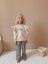 Kız Çocuk Stay Chic Fırfırlı Sweatshirt ve Zebra Desenli Pantolon Takım 5004 2