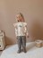 Kız Çocuk Stay Chic Fırfırlı Sweatshirt ve Zebra Desenli Pantolon Takım 5004 3