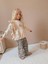 Kız Çocuk Stay Chic Fırfırlı Sweatshirt ve Zebra Desenli Pantolon Takım 5004 5
