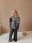 Kız Çocuk "stay Chic" Fırfırlı Sweatshirt ve Zebra Desenli Pantolon Takım 5004G 2