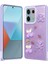 Xiaomi Redmi Note 13 Pro 5g Kılıf Parlayan Sıvılı Simli Kabartma Figürlü Mbfx Cevze Kapak-Mor Ayı 1
