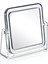 Beyaz Masa Üstü Kare Aynası, Çift Taraflı, 3x-1x, Makyaj ve Günlük Kullanım 1