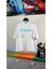 Logo Baskılı Oversize Beyaz Erkek T-Shirt Nw 2
