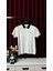 İthal Nakış Logo Detaylı Beyaz Polo Yaka T-Shirt – Şıklık ve Konforun Kusursuz Dengesi 1