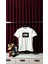 Logo Baskılı Beyaz Erkek T-Shirt 1