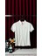 Ithal Baskı Logo Detaylı Beyaz Polo Yaka T-Shirt 2