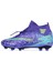 595 Mor-Sarı Krampon Çim Erkek Çocuk Futbol Ayakkabı 2