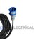 Tekne - Karavan Enerji Besleme Kablosu 6 Metre 3x2.5 Ttr Kalın Kablo | IP44 Kauçuk Uzatma Priz + 3X16A Düz Fişli | 2